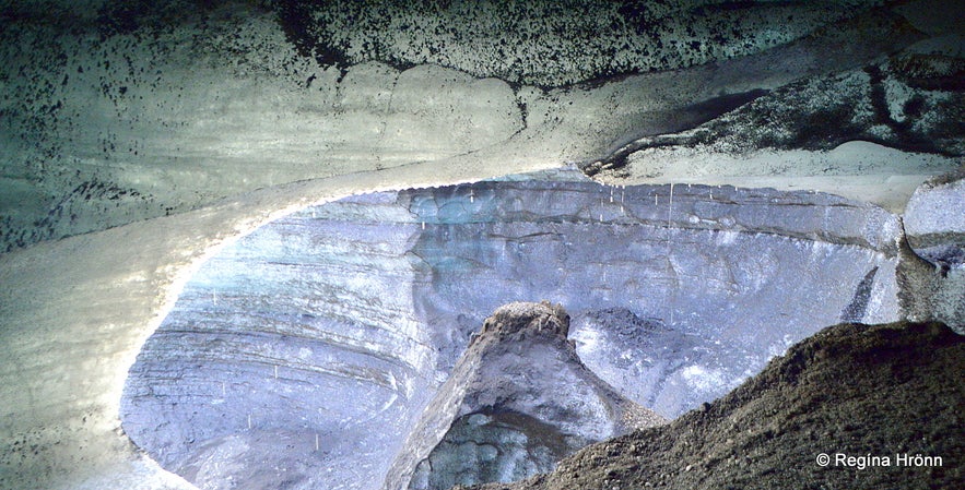 Inside the Katla ice cave