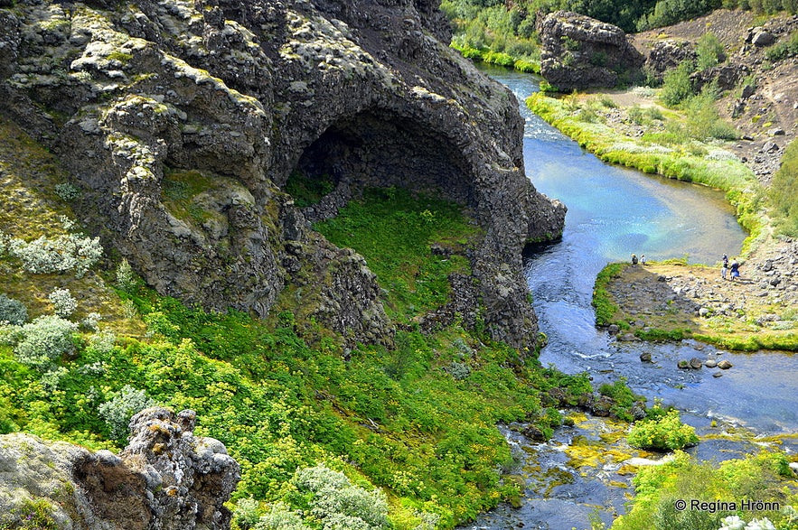 Gjáin Þjórsárdalur valley