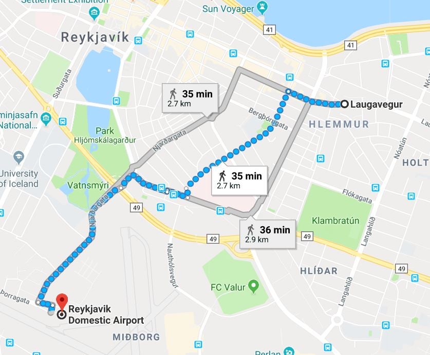 レイキャビク国内空港の利用方法|アイスランド国内線