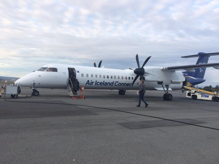 アイスランド国内線の飛行機