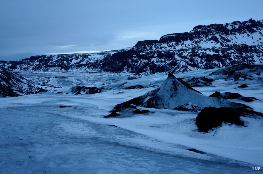 vue d'un glacier en Islande