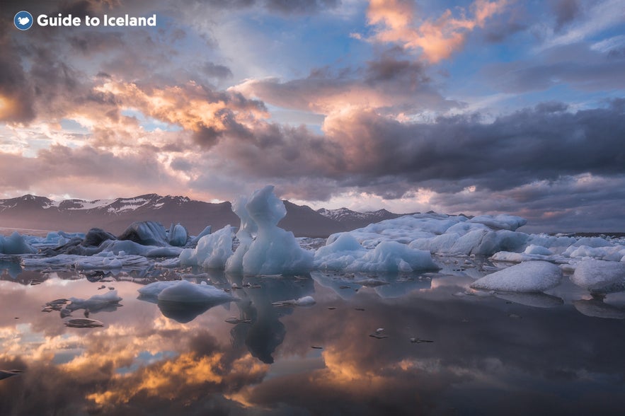 The Jokulsarlon glacier lagoon is a stunning natural wonder in Iceland