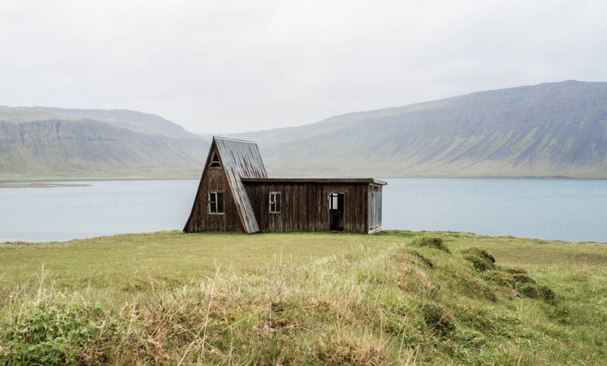 An old house in Iceland. An old house in Iceland.