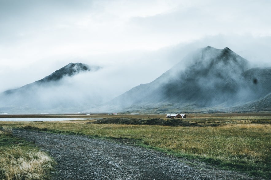 Cloudy mountain.