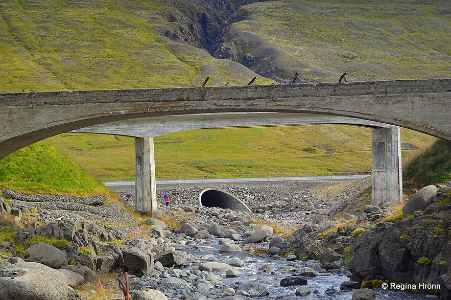 The bridges in Kotagil Gorge in North-Iceland