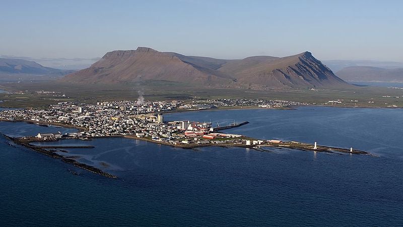 Akranes is a port town in east Iceland. Akranes is a port town in east Iceland.
