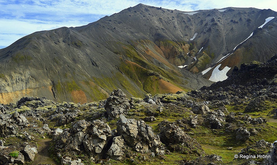 Hiking in Landmannalaugar in the highland