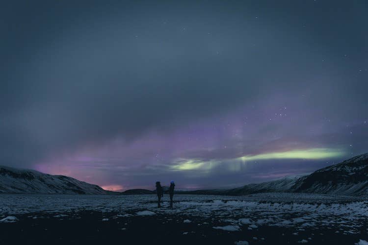 รูปแสงเหนือขณะรอ