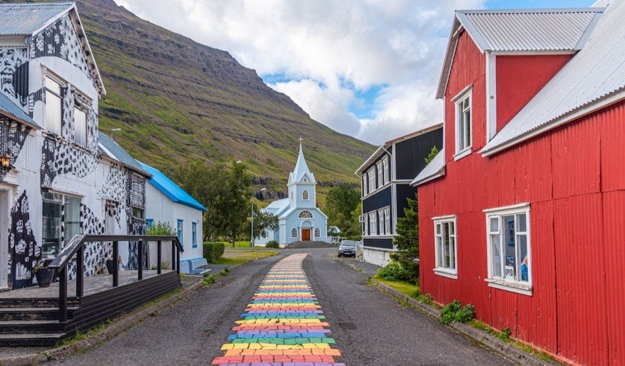 The church of Seydisfjordur is a landmark of East Iceland