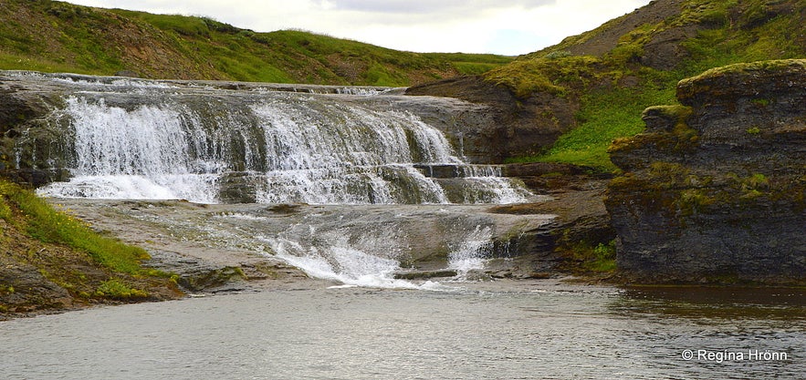 A waterfall in Fitjaá river above Hvítserkur