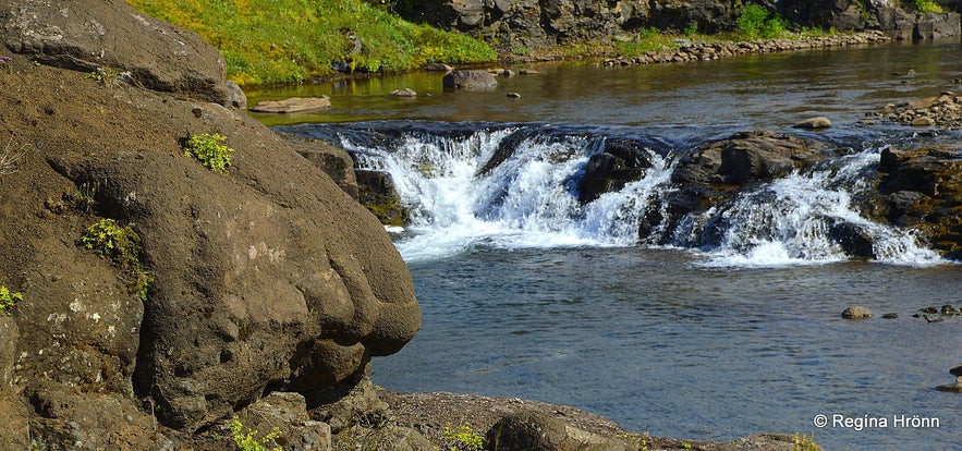 Small waterfalls in Fitjaá river