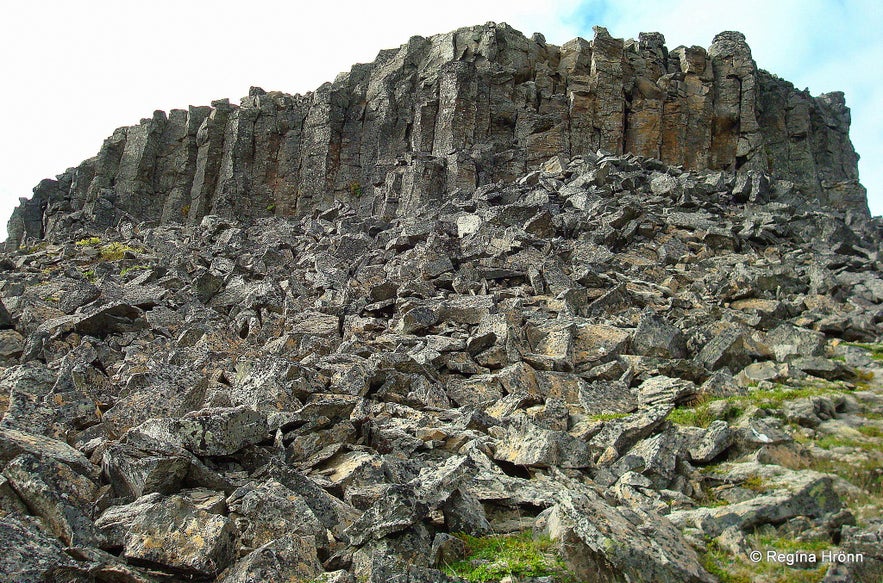 Borgarvirki features a mix of natural and manmade formations.