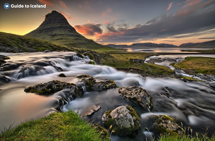 The arrowhead peak of Kirkjufell is one of Iceland's most iconic sights. The arrowhead peak of Kirkjufell is one of Iceland's most iconic sights.