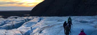 Glacier hiking at Skaftafell in November