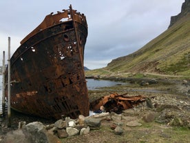 The shipwreck of MS Suðurland which sank in 1986.