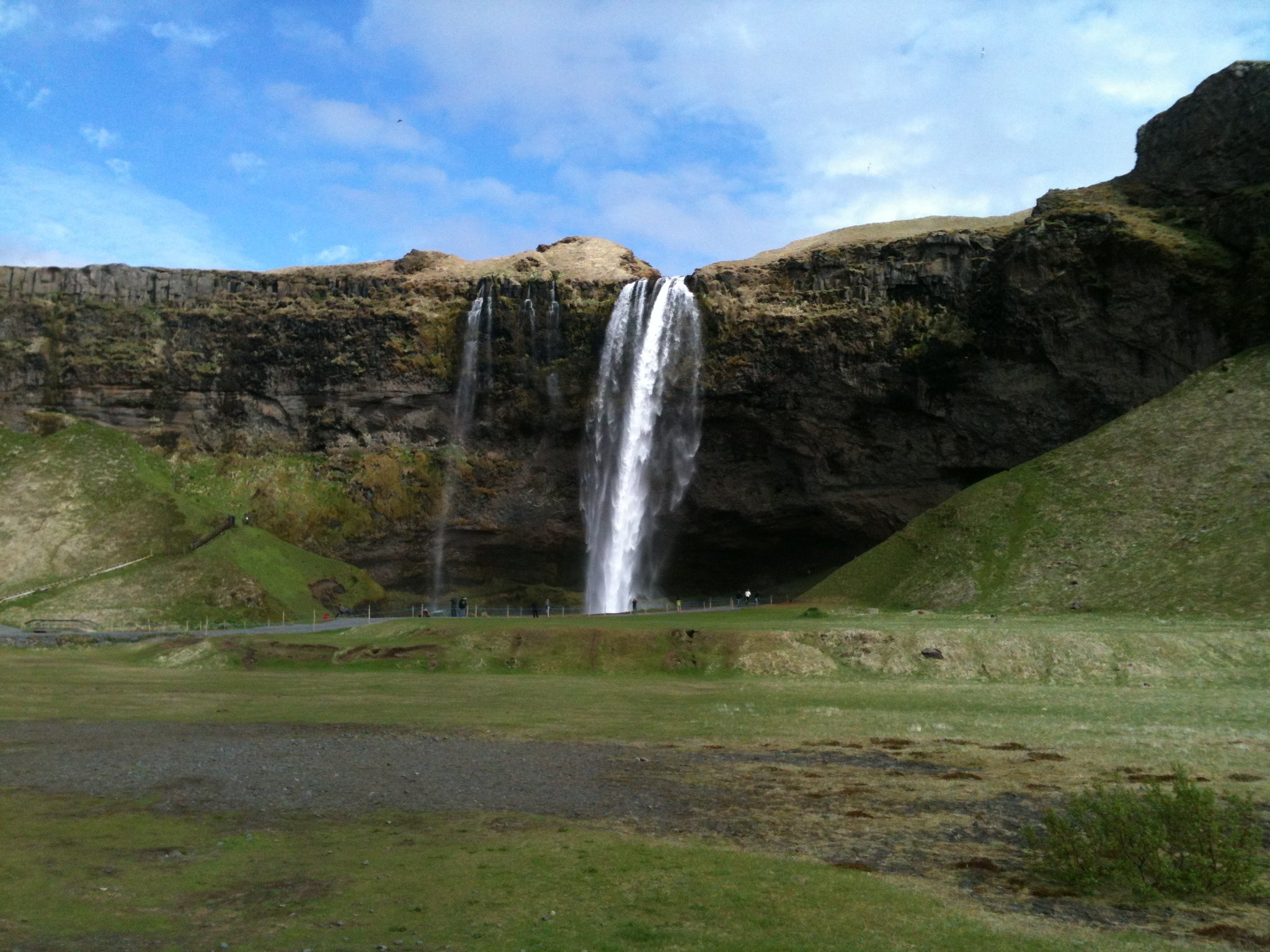 Seljalandfoss waterfall, one of the most well-known waterfalls in Iceland.