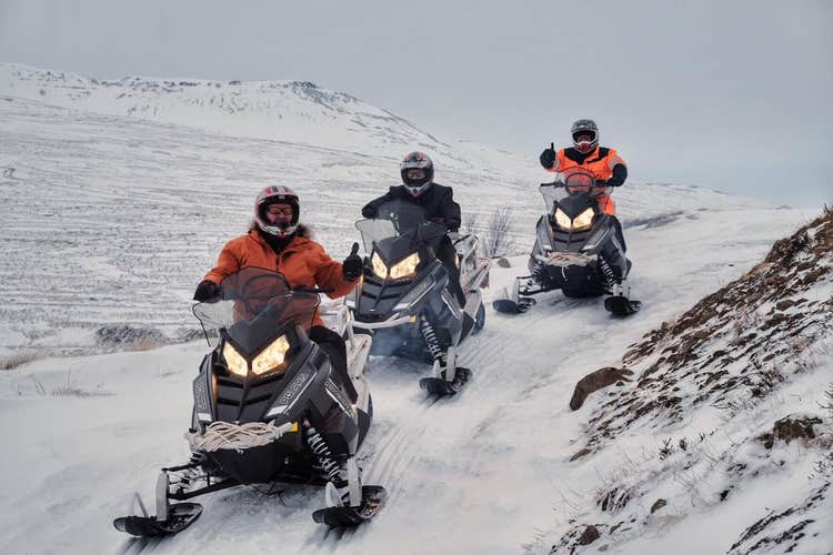 Wild 2-Hour Snowmobile Tour in North Iceland