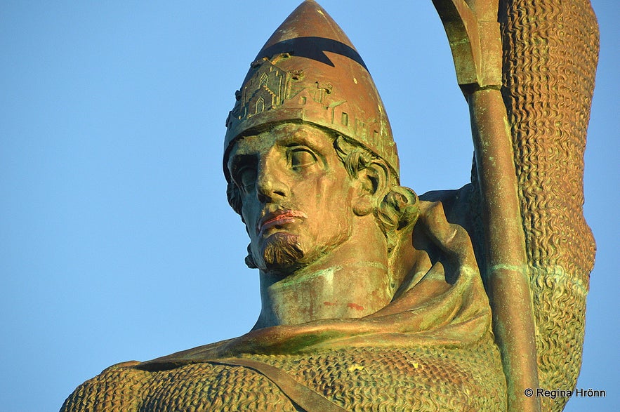 The statue of Ingólfur at Arnarhóll Reykjavík