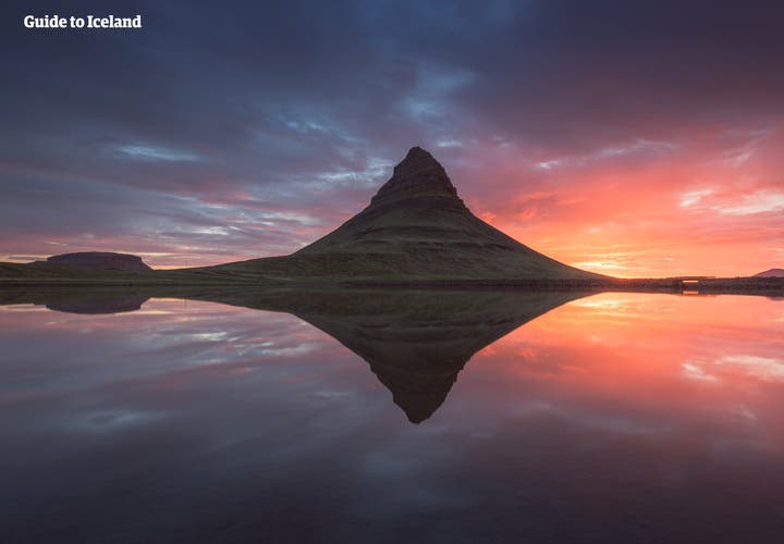 The still weather at Kirkjufell pictured here may not last for very long...