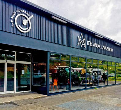 Isländska lavashowen i Vik