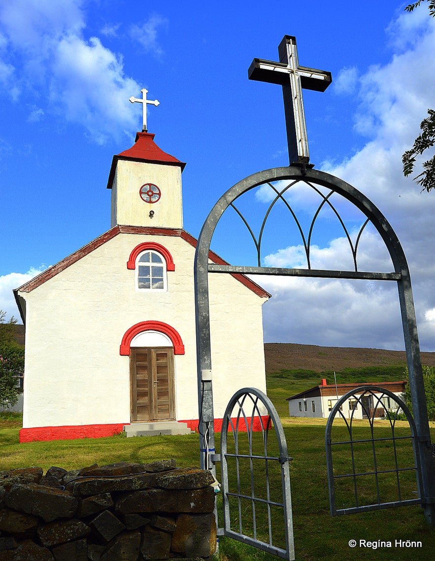 Lundarbrekkukirkja church Bárðardalur valley North-Iceland