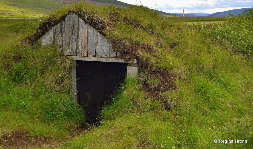 A small turf hut in Bárðardalur (Kiðagil) North-Iceland