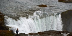 An Elf Woman catches a Ride across Skjálfandafljót River - Icelandic Folklore - Álfkona reidd yfir á 