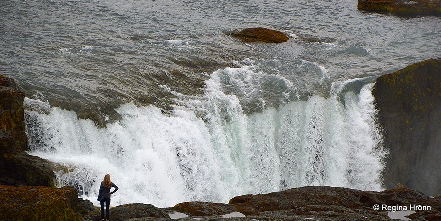 Hrafnabjargafoss waterfall in Skjálfandafljót river