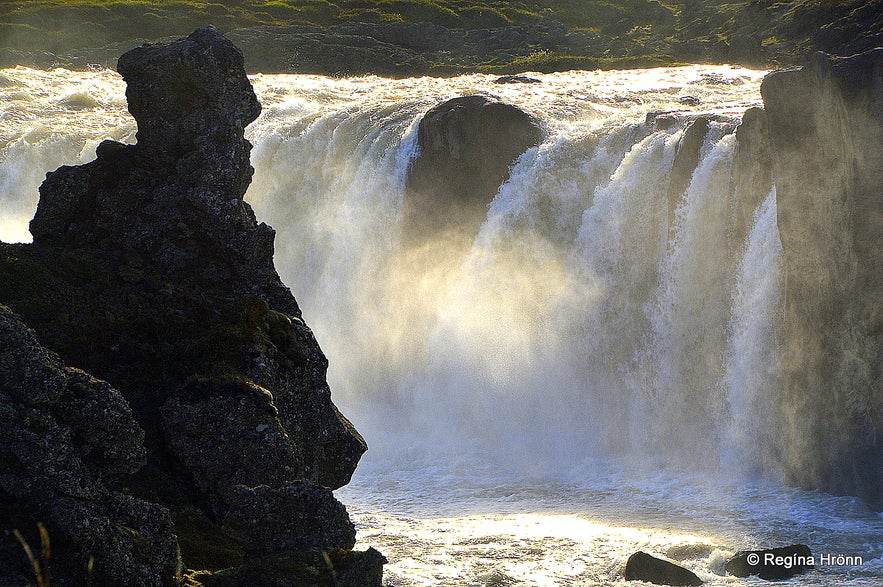 Goðafoss waterfall in Skjálfandafljót river