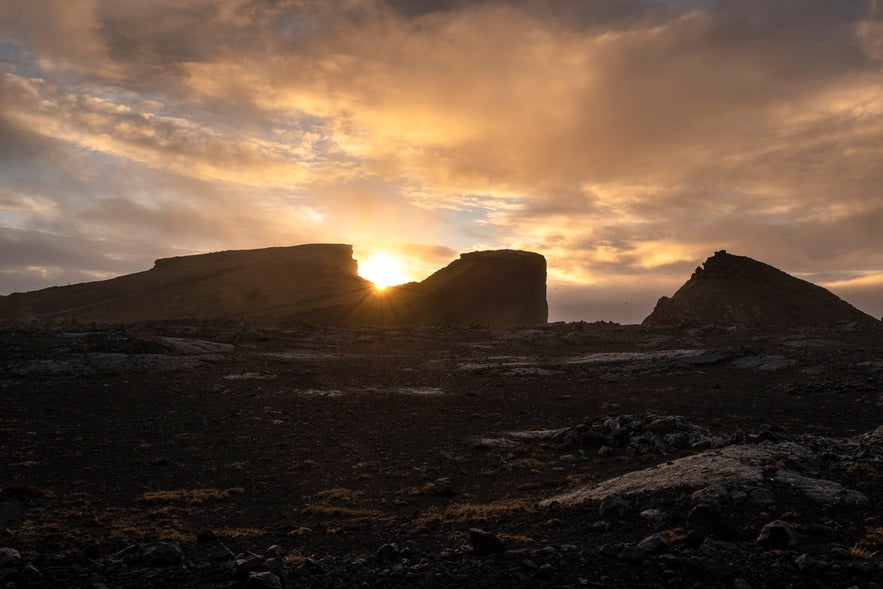 Sonnenuntergang Valahnúkamöl