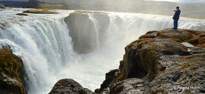 The picturesque Hrafnabjargafoss Waterfall in Skjálfandafljót River in North-Iceland