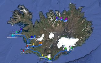 La mappa mostra il percorso in stile Il Trono di spade, che seguirai durante il viaggio.