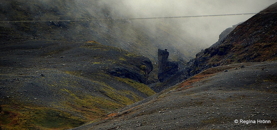 Sexhólagil canyon Bárðardalur valley N-Iceland