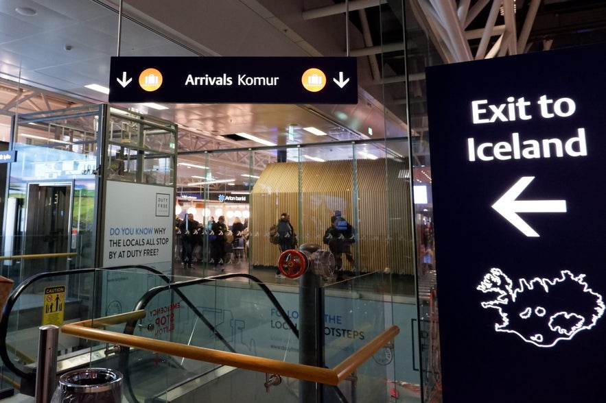 케플라비크 공항 입국