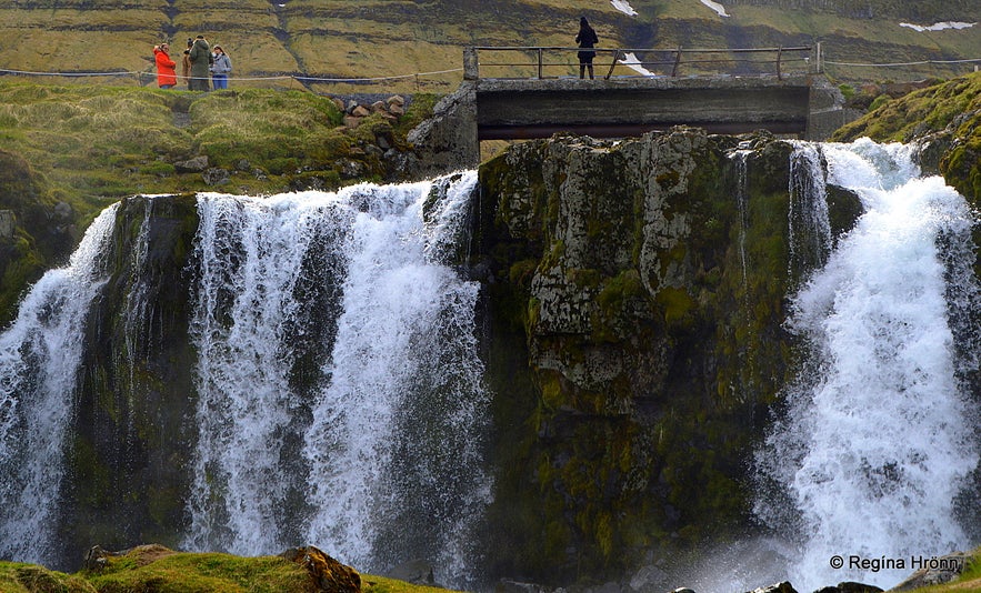 Kirkjufellsfoss waterfall in Grundarfjörður