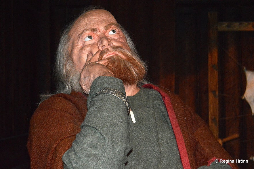 Snorri Sturluson as depicted at the  Saga Museum in Reykjavík