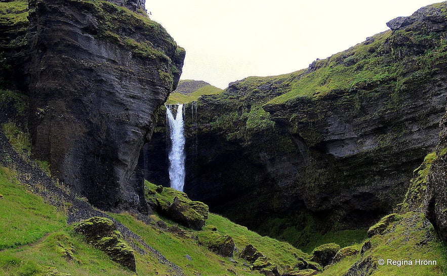 Kvernufoss Waterfall 