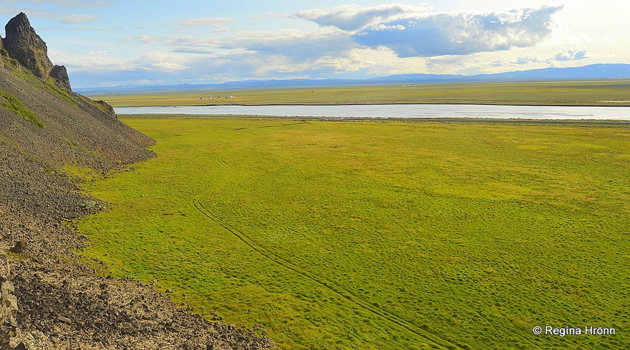 The view from Grettisbæli lair