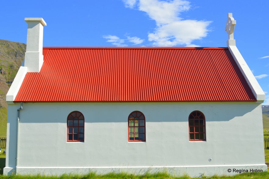 Sæbólskirkja church, Ingjaldssandur Westfjords of Iceland