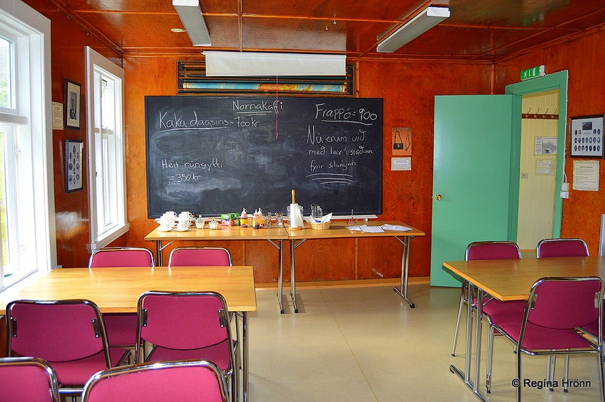 Inside the old boarding school at Skógar in Fnjóskadalur