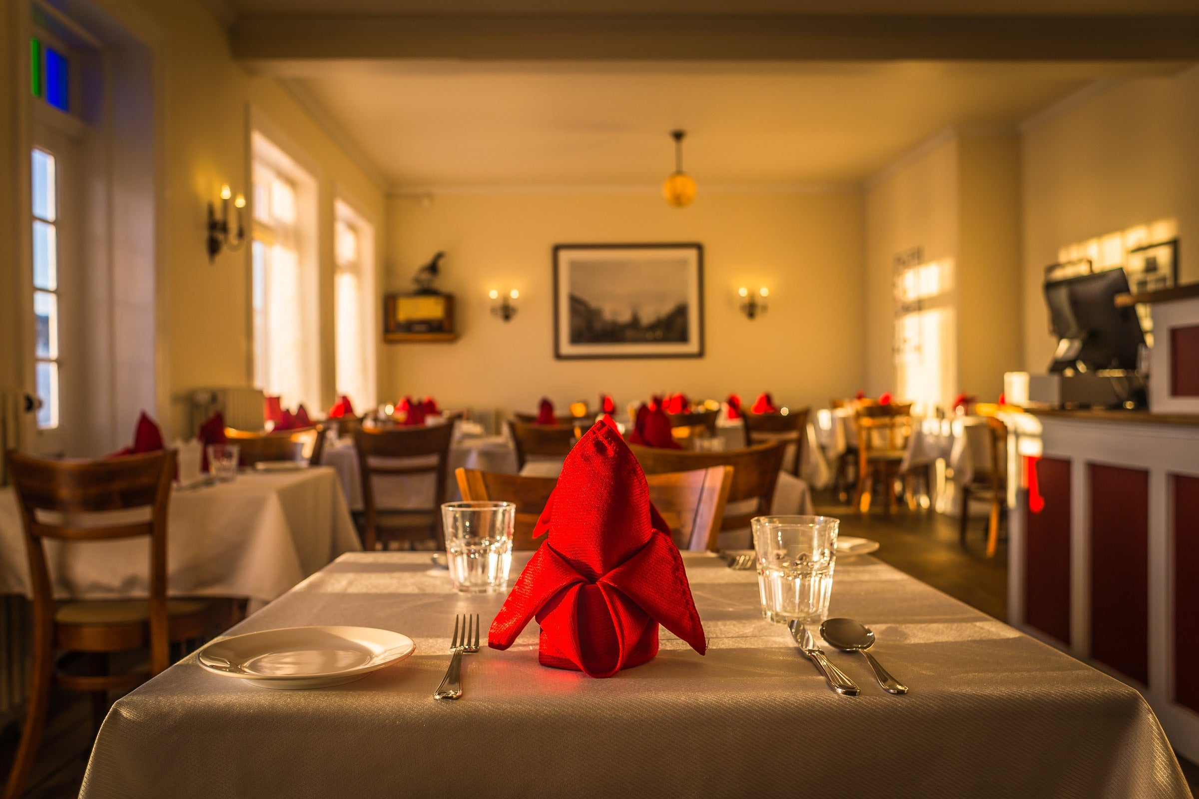 Rauða Húsið is a fine-dining restaurant housed in a century-old building in Eyrarbakki.