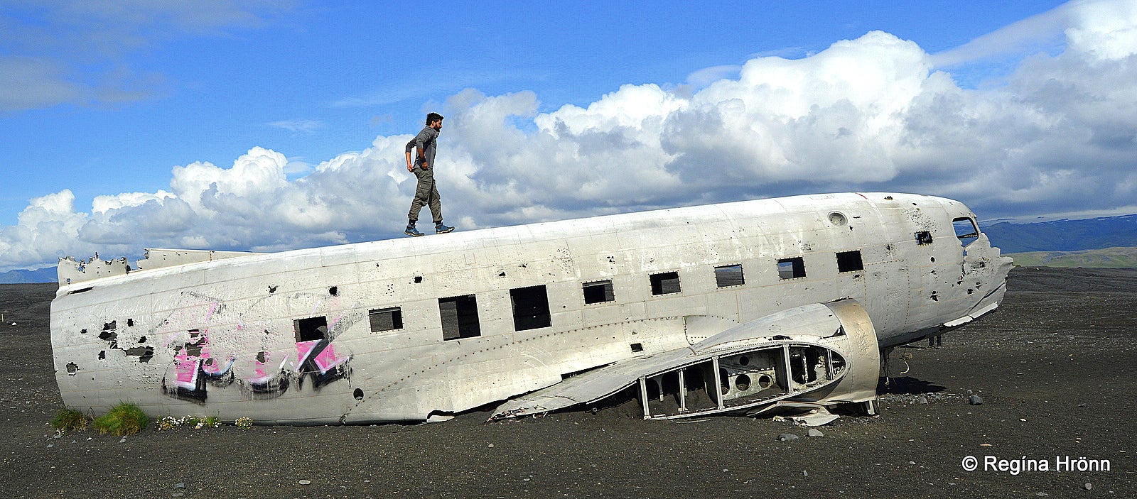 The Wreck of the Abandoned Plane on Sólheimasandur has become a Landmark in South Iceland