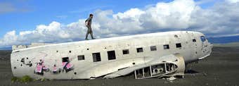 The Wreck of the Abandoned Plane on Sólheimasandur has become a Landmark in South Iceland
