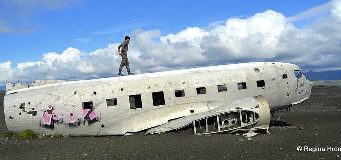 The Wreck of the Abandoned Plane on Sólheimasandur has become a Landmark in South Iceland