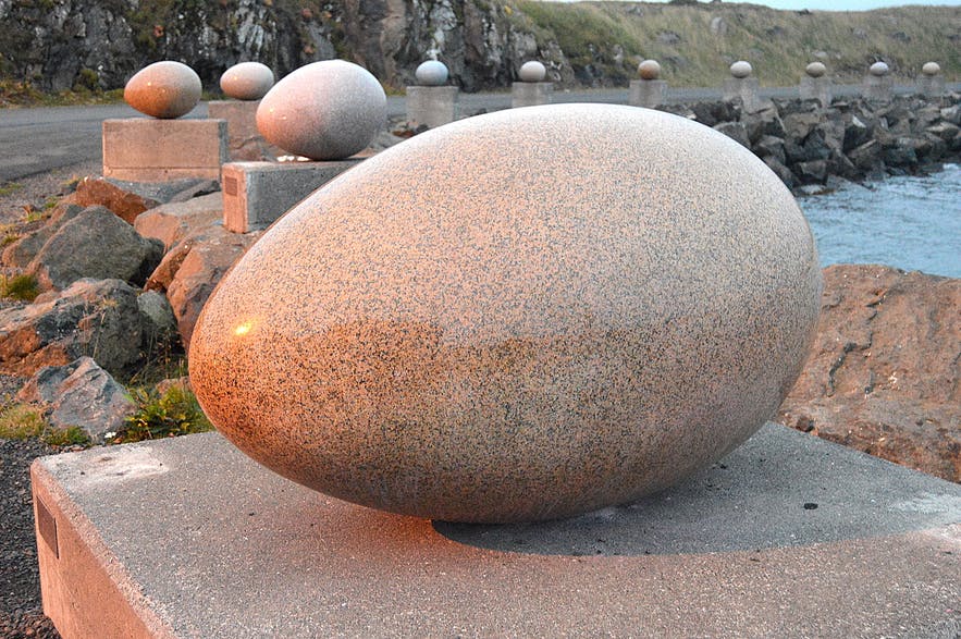 The Eggs of Merry Bay is a popular art installation.