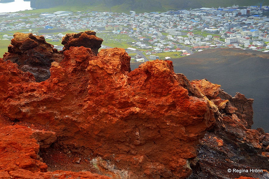 Mt. Eldfell Volcano in the Westman Islands