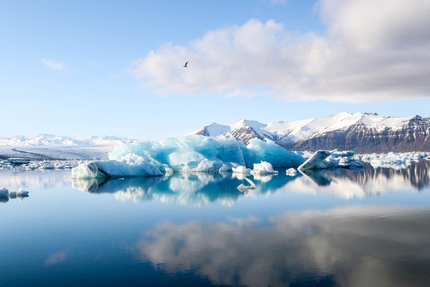 La laguna glaciar de Jökulsárlón en Vatnajökull, el glaciar más grande de Europa.