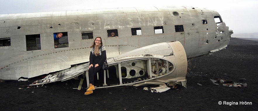 Regína by The Wreck of the Abandoned Plane on Sólheimasandur