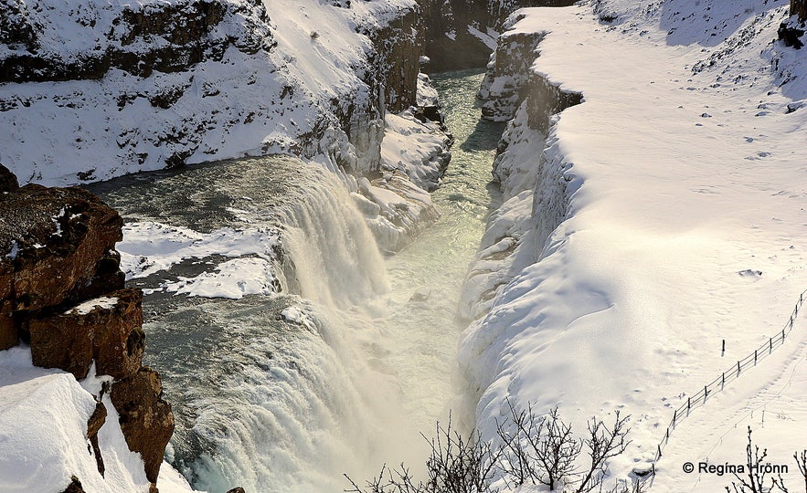 Gullfoss in winter time