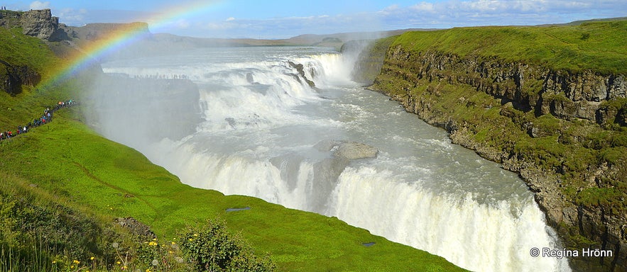 The Majestic Gullfoss - Iceland's Golden Waterfall, which gives a Name to the Golden Circle